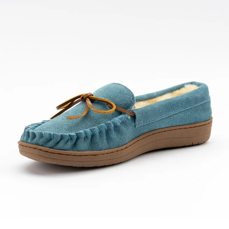 Men’s &Women’s Cowsuede moccasin slippers