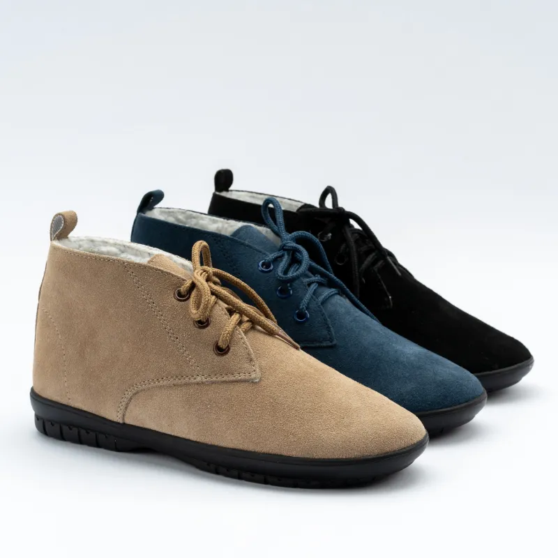 Men’s Suede Leather lace-up Ankle Boots Casual shoes