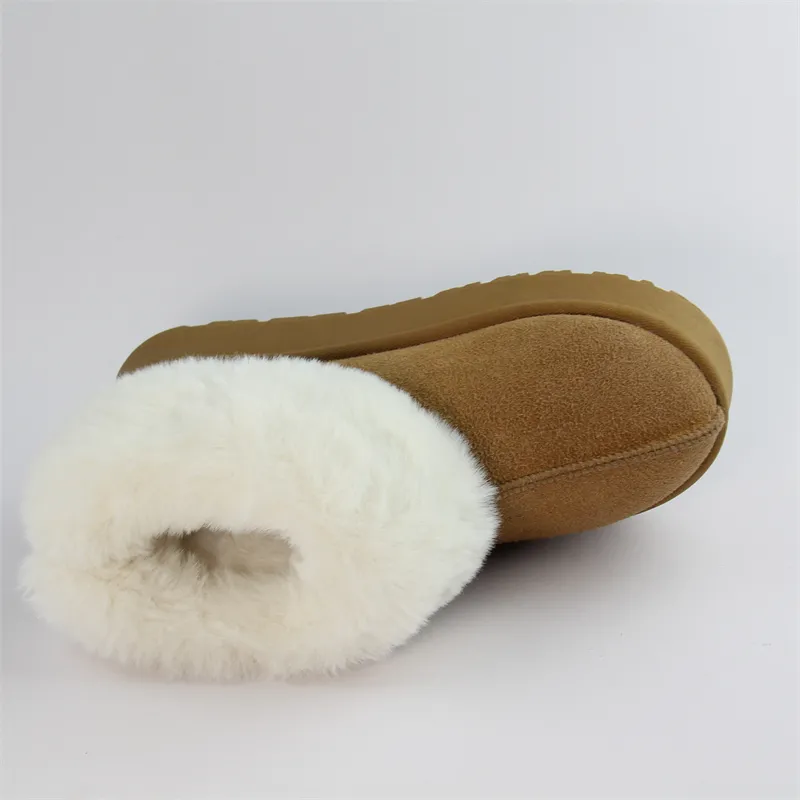 Classic Women’s Suede Boots Slip-on Snow boots