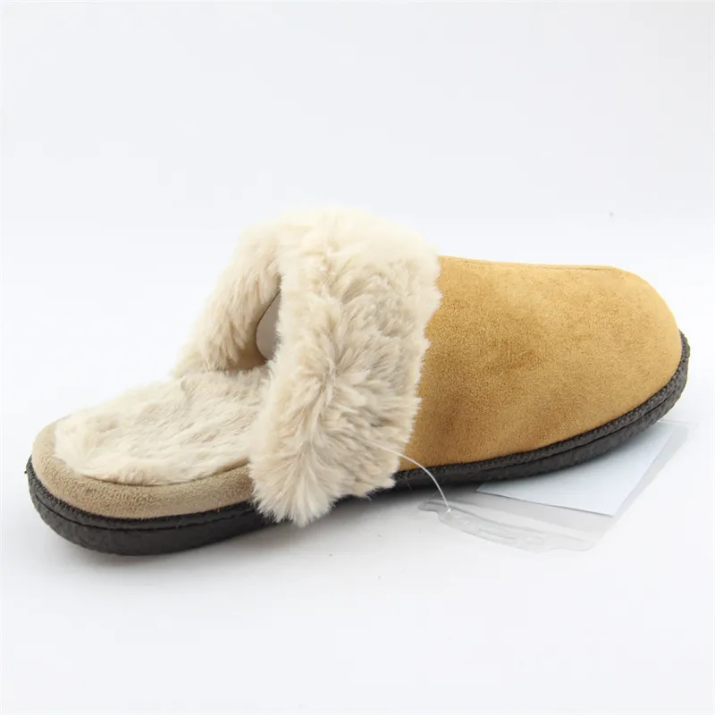 Women's Faux fur suede slippers