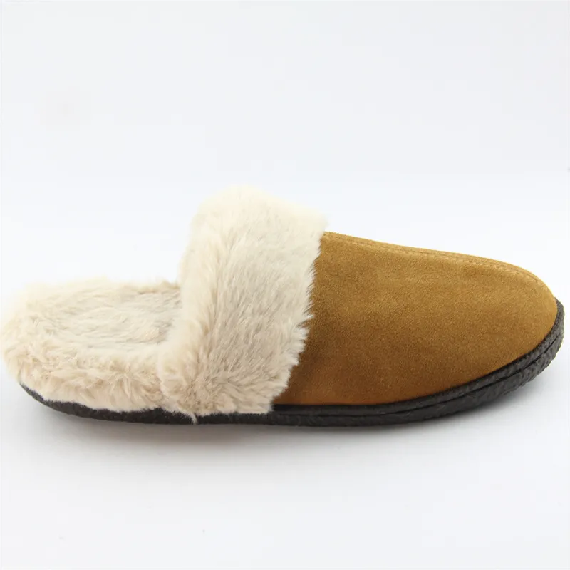 Women's Faux fur suede slippers