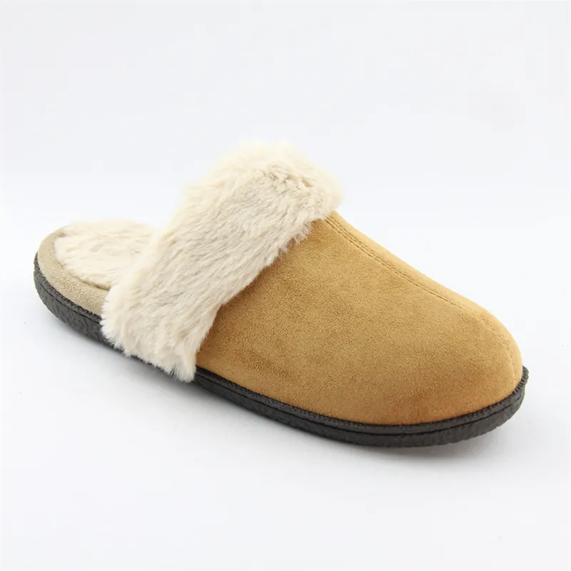 Women's Faux fur suede slippers