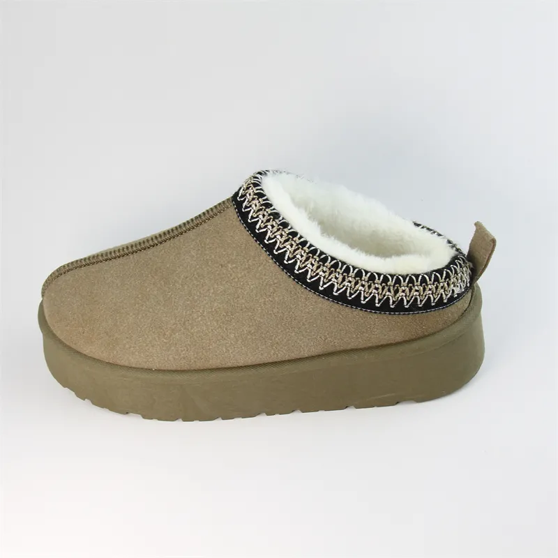 Women's Faux suede slippers cozy