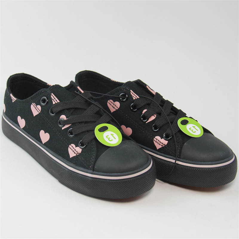 Kid&#039;s canvas Shoes with shoe lace Girls Casual Sneaker Vulcanized shoes