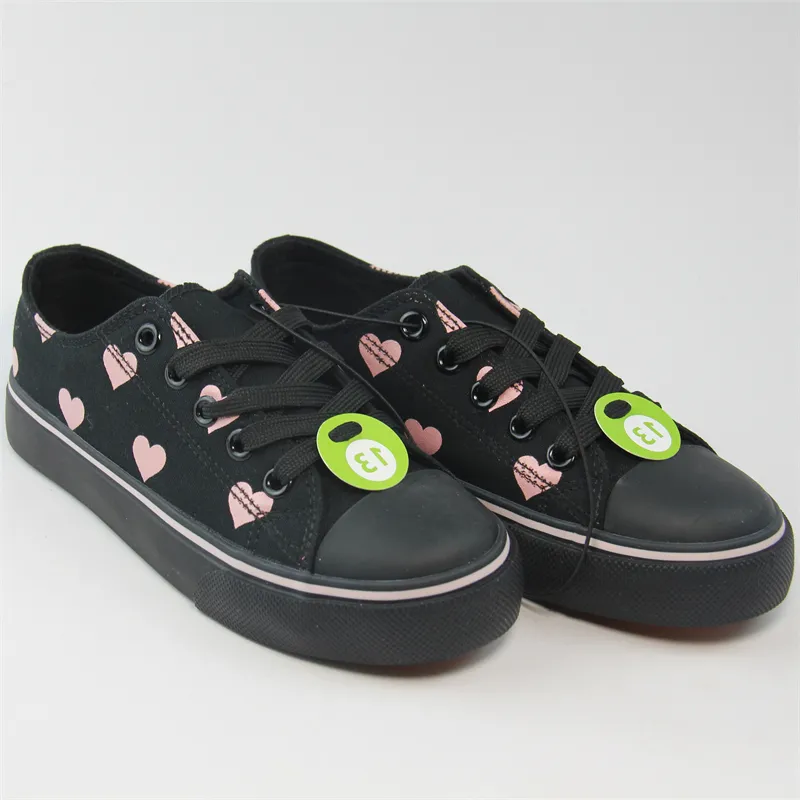 Kid's canvas Shoes with shoe lace Girls Casual Sneaker Vulcanized shoes