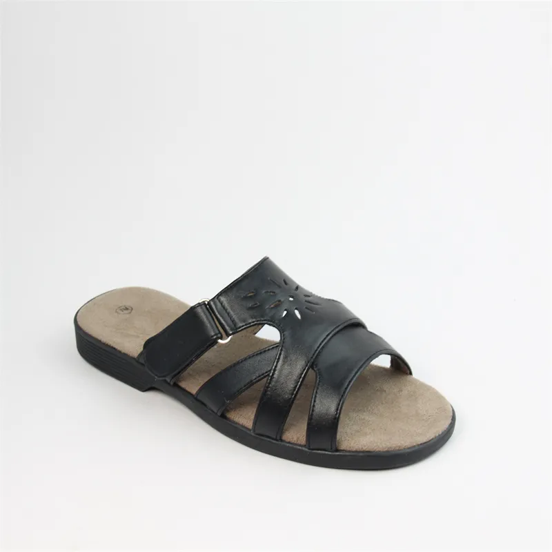 Womens slip on casual sandals slippers with straps