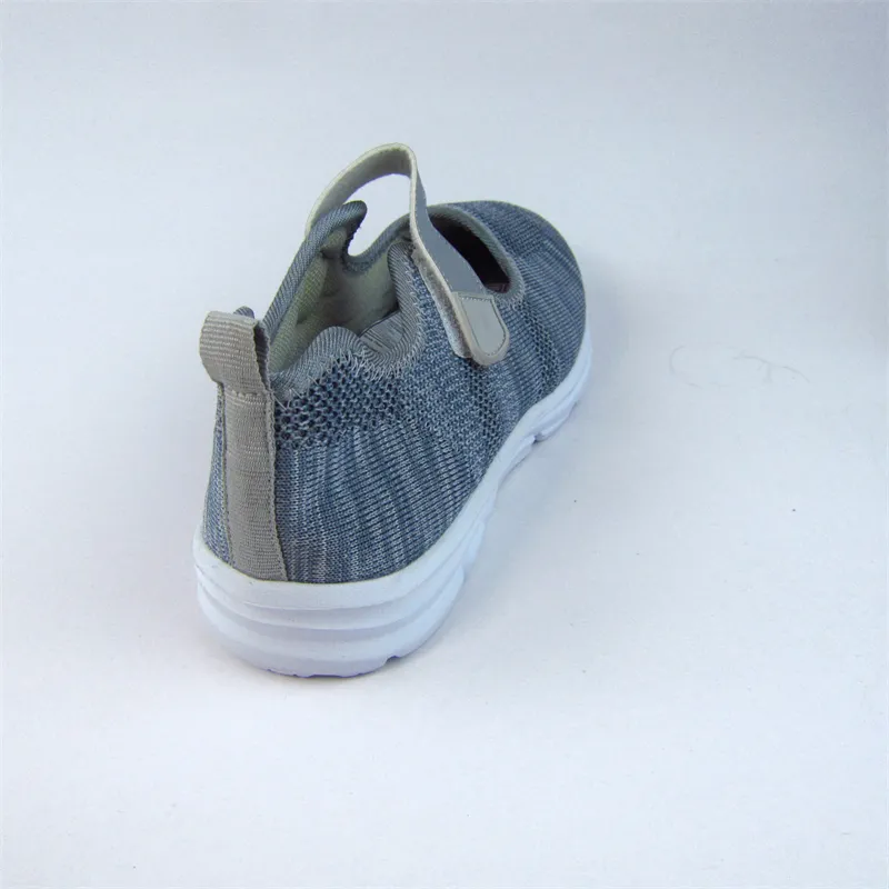 Women's knit mesh casual sneakers walking shoes with straps