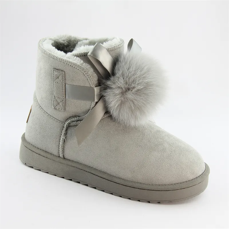 Ladies Micro Suede Pop midcalf Boots short winter snow boots