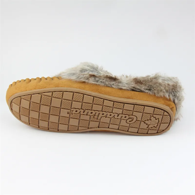 Womens Mukluks indoor suede moccasin slippers slip-on