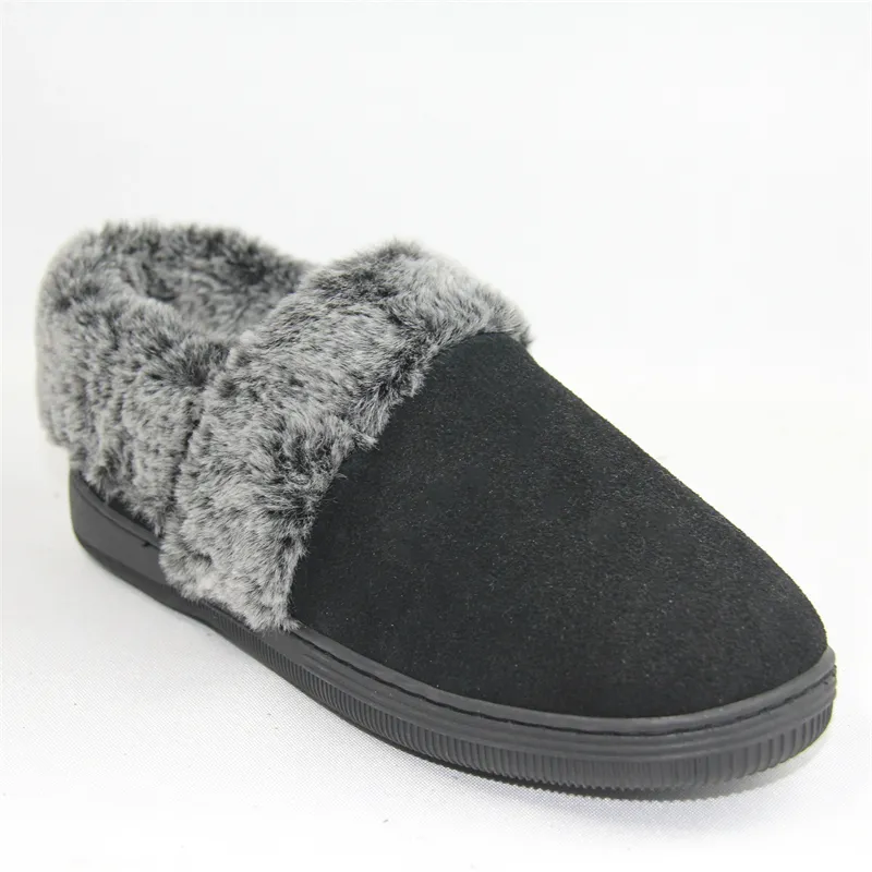 Women's Suede Leather Cozy Campfire Slip-on clog slippers