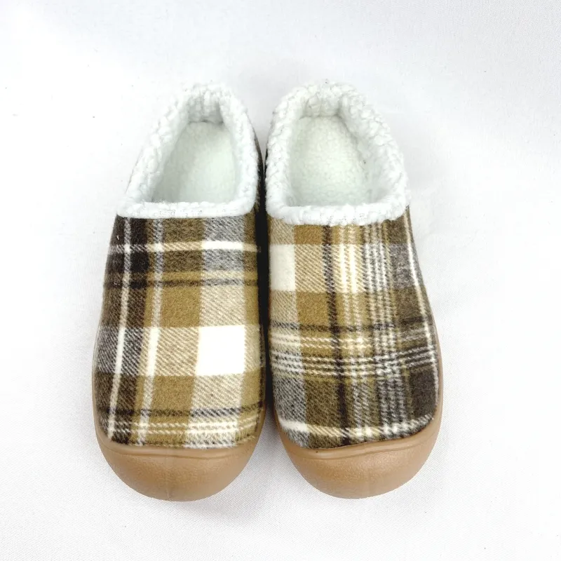 Women's Plaid Slippers clog outdoor slippers