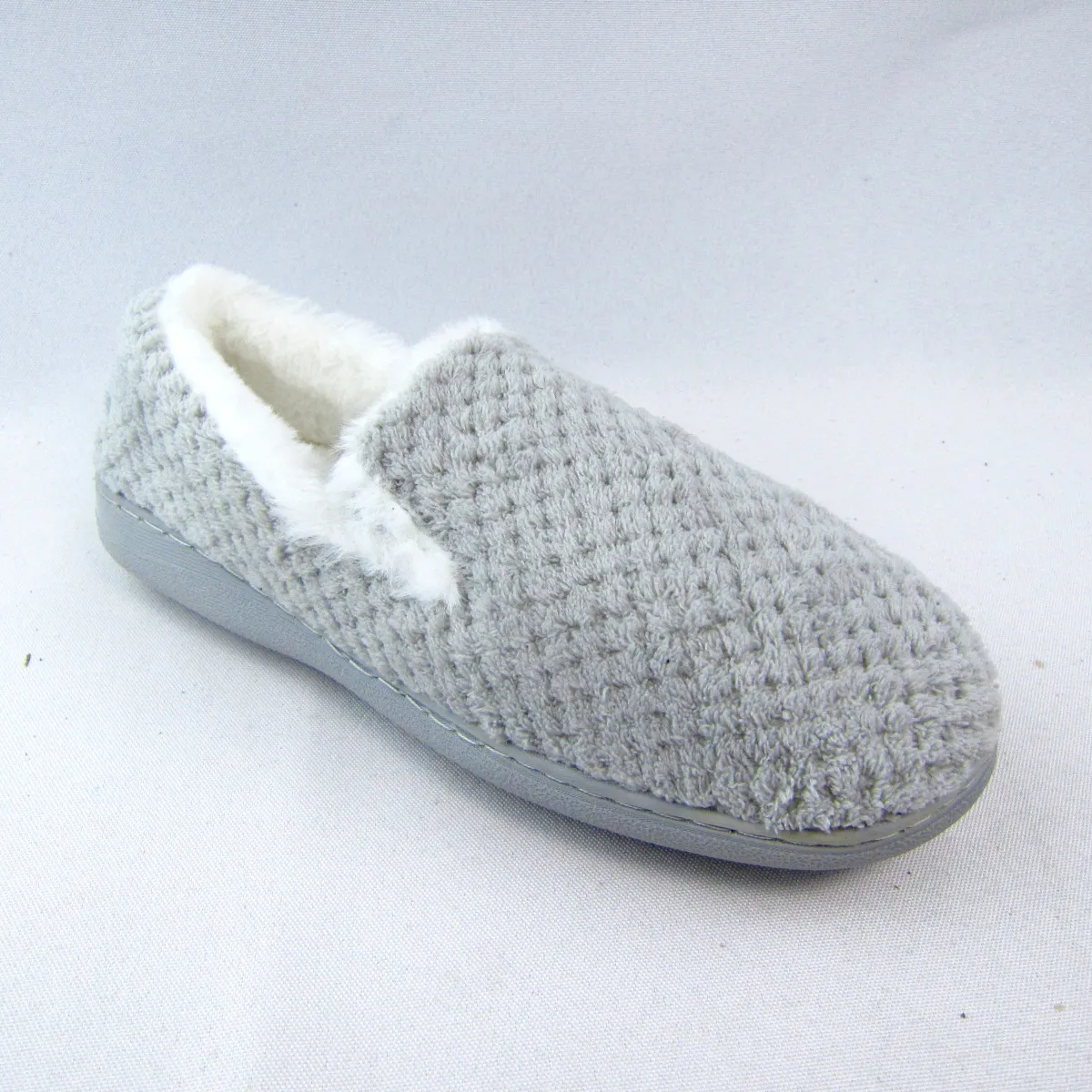 Womens Soft Plush House  Slippers with back closure flats slippers