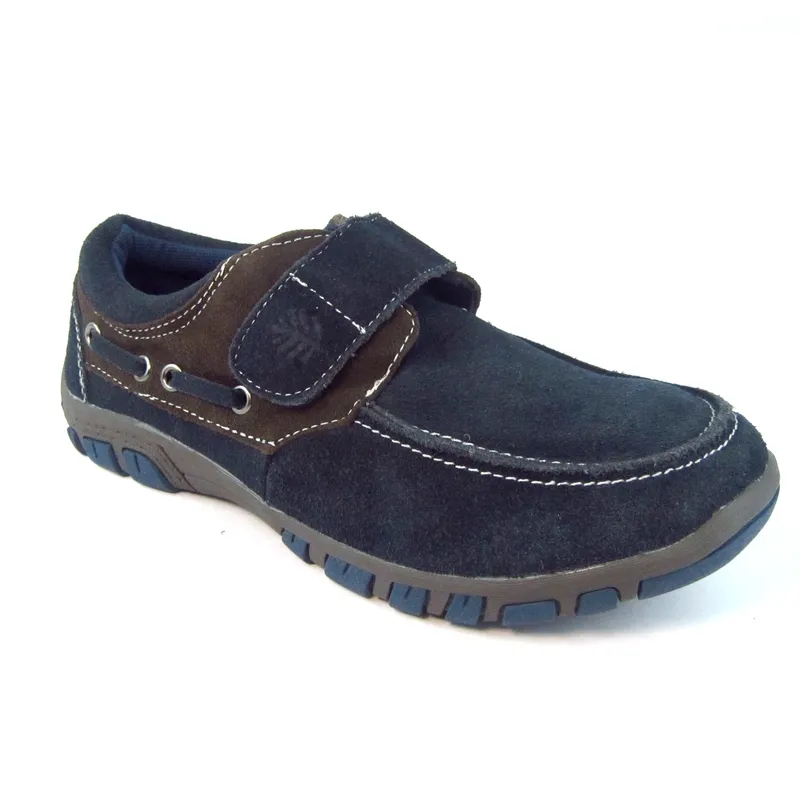 Men's Suede Moc Toe Strap Slip On Casual Shoes outdoor shoes