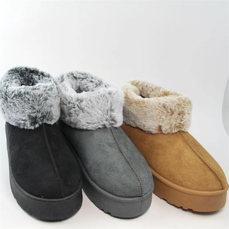 Classic Women’s Suede Boots Slip-on Snow boots