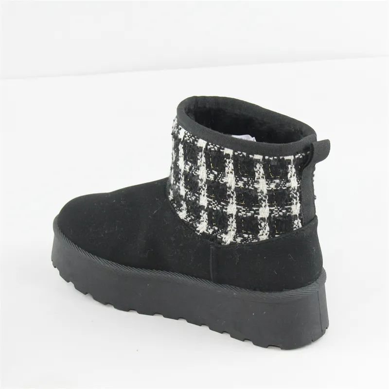 Womens Genunie Leather Mini Boots Winter Snow Boots