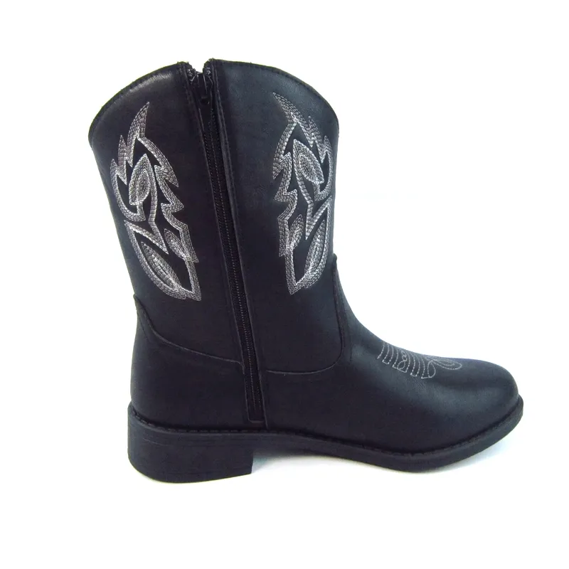 Women's Boots Mid-calf Leather short boots cowgirl boots