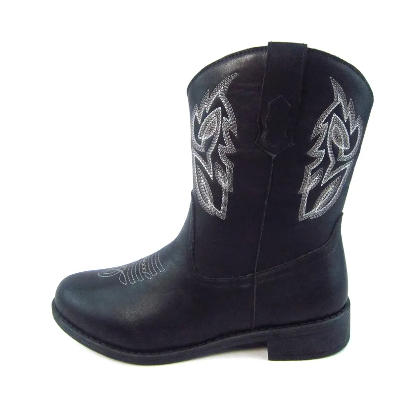 Women's Boots Mid-calf Leather short boots cowgirl boots