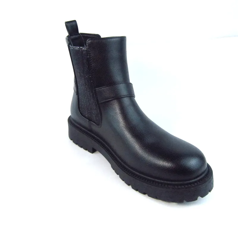 Women's Moto Ankle Boots Pu Leather Short Boots