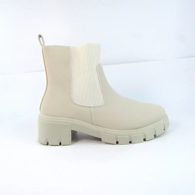 Womens Chelsea Boots Elastic Slip On Ankle Boots