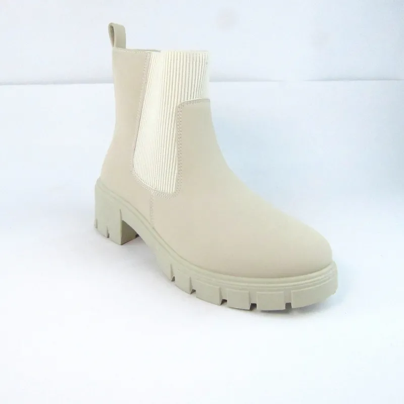 Womens Chelsea Boots Elastic Slip On Ankle Boots