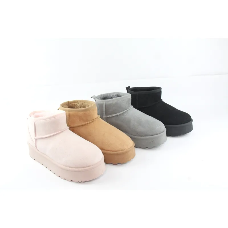 Unisex Winter Snow Boots Microsuede Mini Boots Short calf Boots