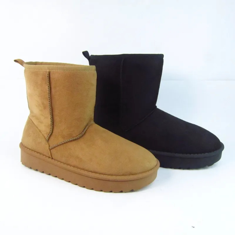 Unisex Winter Snow Boots Microsuede Mini Boots Short calf Boots