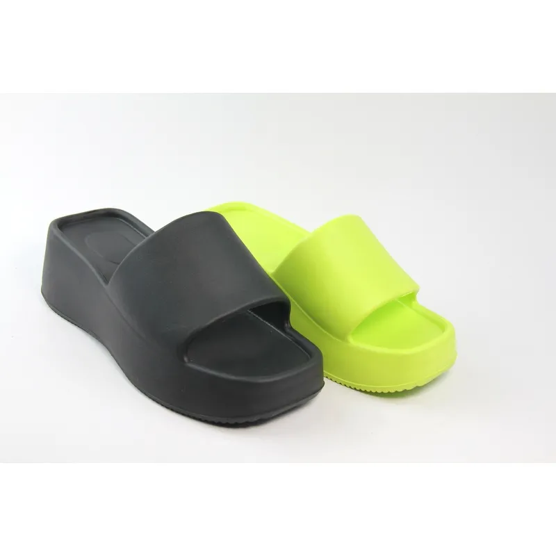 Womens Thick outsole slide slippers EVA shower slipper beach sandals