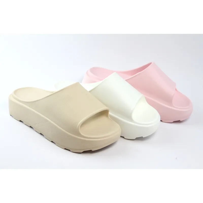 Womens Thick outsole slide slippers EVA shower slipper beach sandals