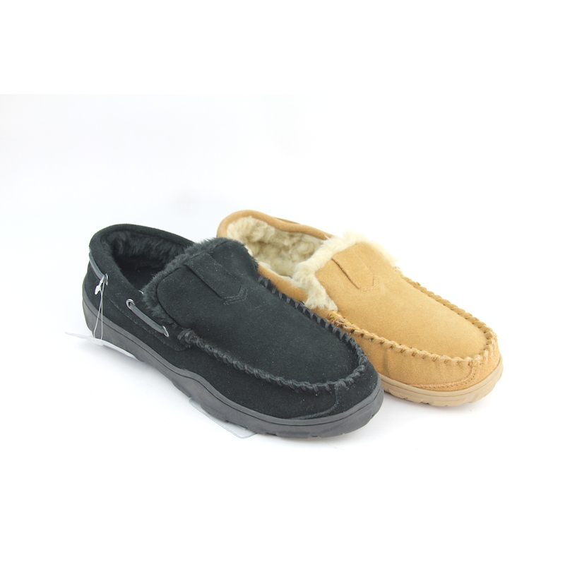 Men&#039;s Venetian Moccasin slip on Winter slippers with Cozy plush lined