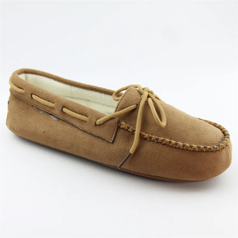 Womens microsuede cosy house slippers winter indoor moccasin slipper