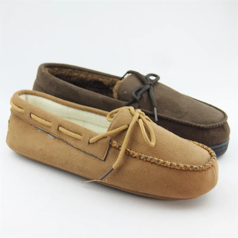 Womens microsuede cosy house slippers winter indoor moccasin slipper