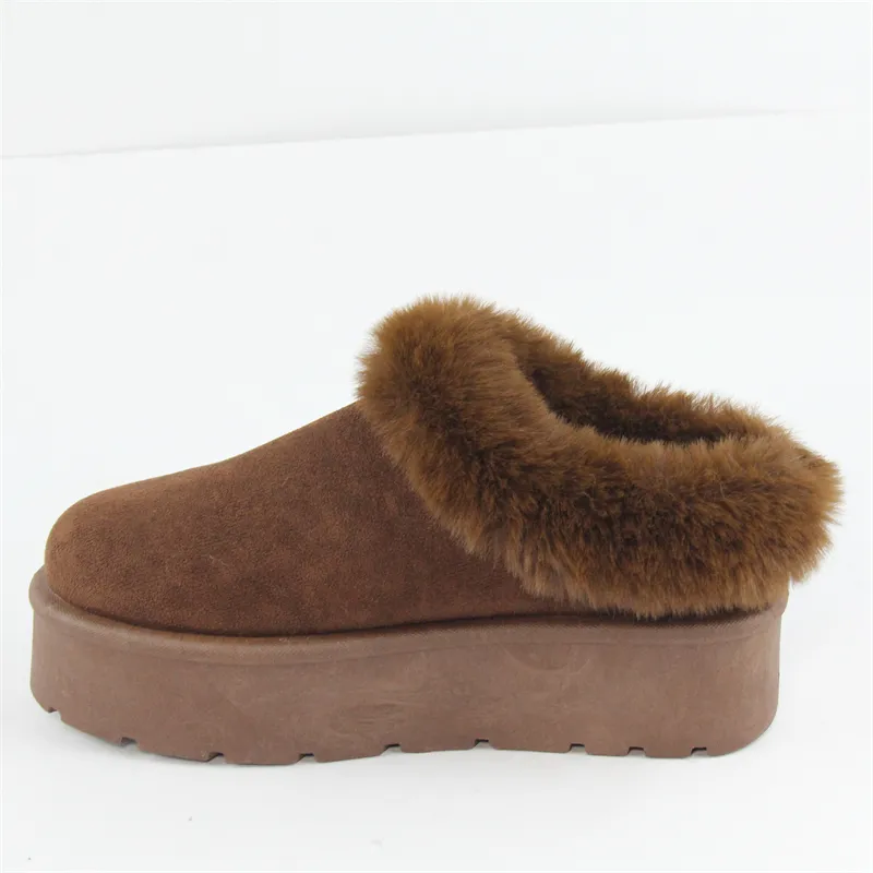 Womens microsuede platform slipper comfort winter colg slipper