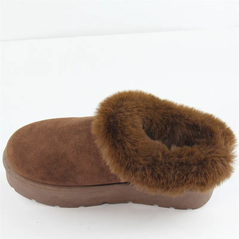 Womens microsuede platform slipper comfort winter colg slipper