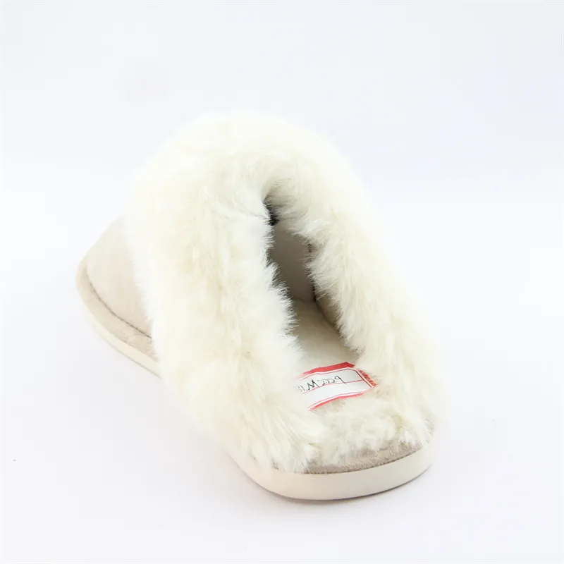 Women's Winter Warm Slipper Fuax Fur Slip-on suede House slippers