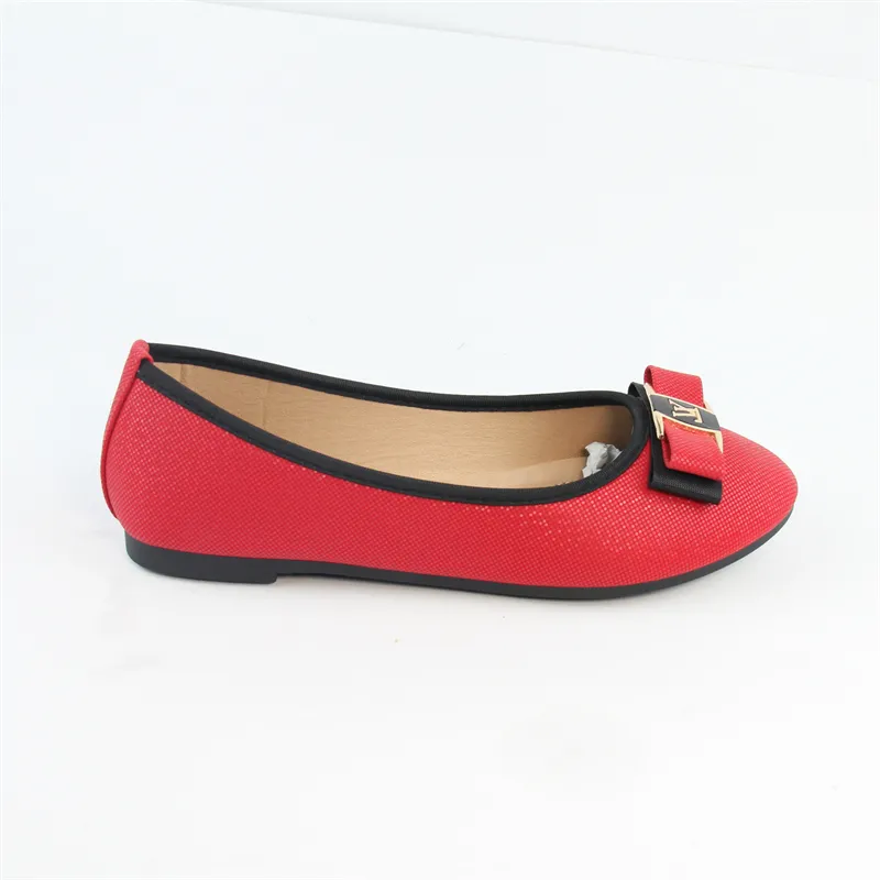 Women's Flat Elegant Bow ballet flats  Red Wedding Shoes