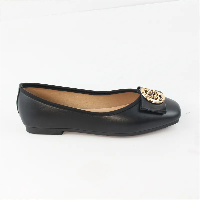 Women Flats Pumps with Bowknot Low Heel Square Toe Shoes Office Lady Work loafers.