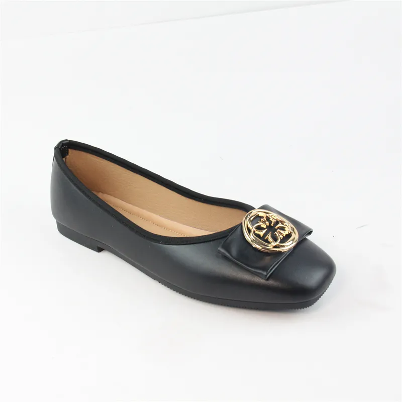 Women Flats Pumps with Bowknot Low Heel Square Toe Shoes Office Lady Work loafers.