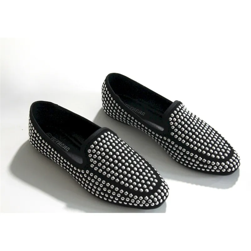 New trending diamonds decorated ballets pumps flat shoes luxury moccasin women's flat shoes