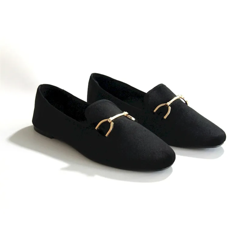 New trending diamonds decorated ballets pumps flat shoes luxury moccasin women's flat shoes