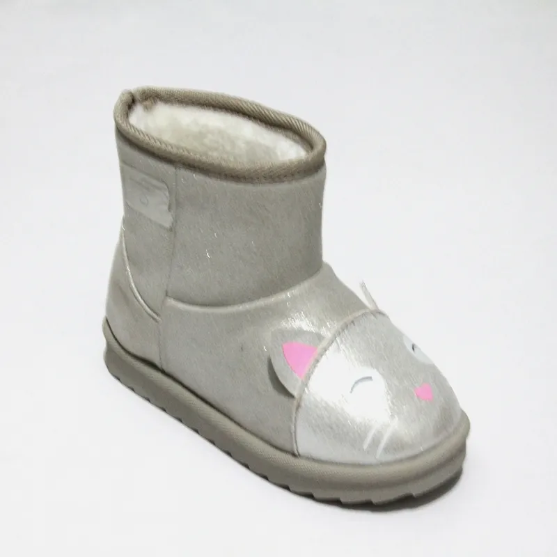 Toddler Girl Faux Suede Winter Boots Tan Grey Black(Toddler/Little Kid)