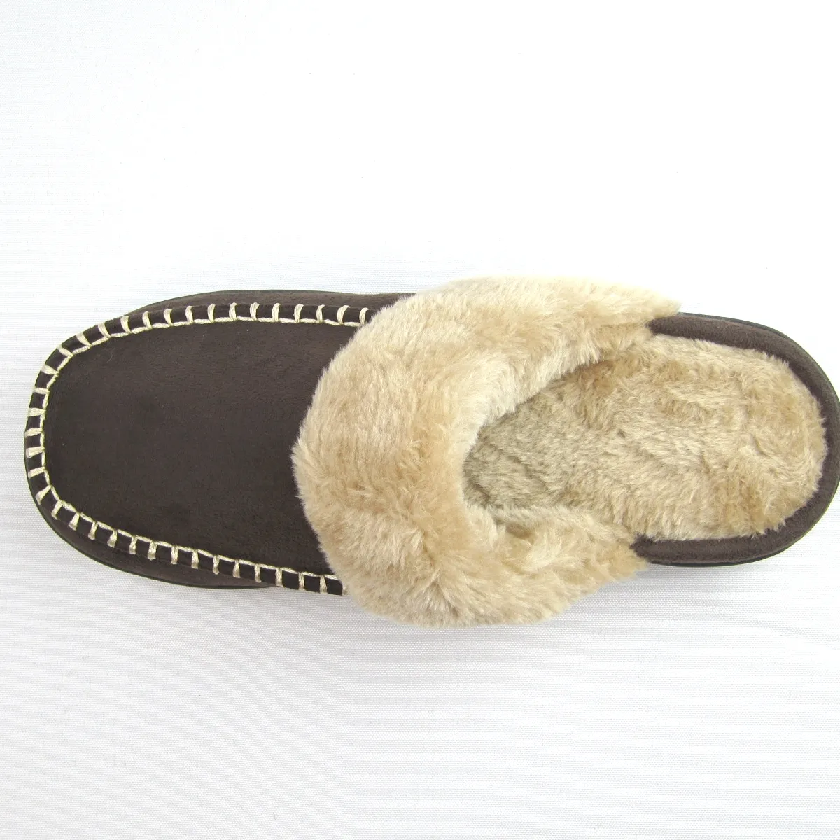 Unisex winter fuzzy indoor slippers slip on scuff house slippers