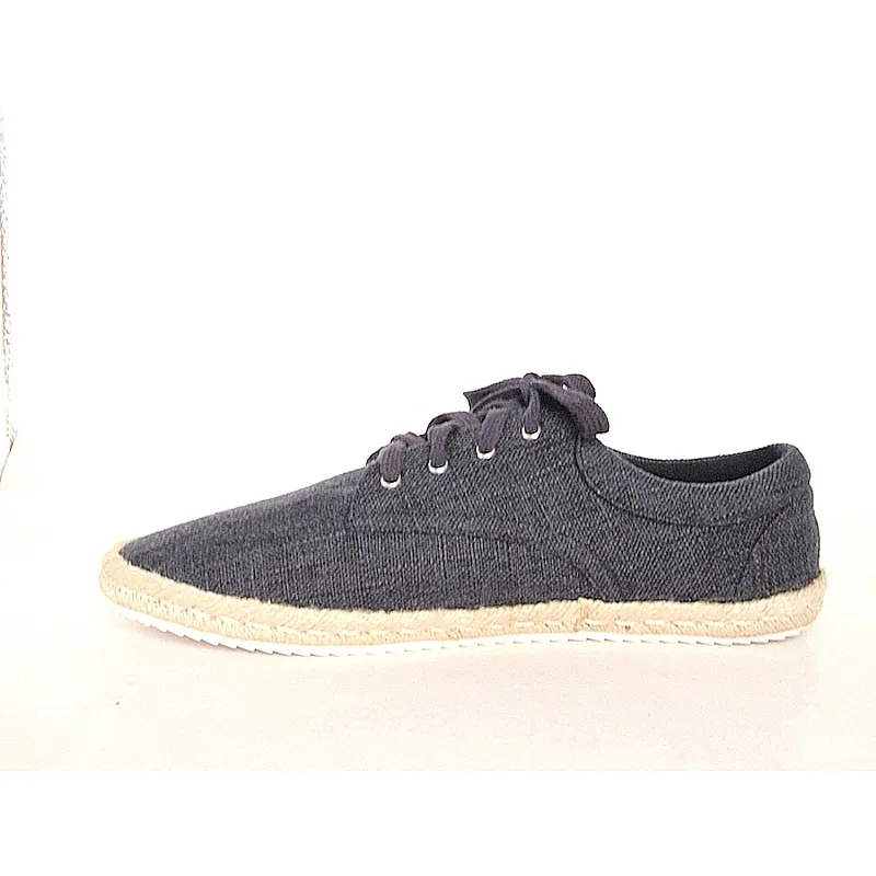 Wholesale Mens's Casual cotton linen lace up Flat Sneakers