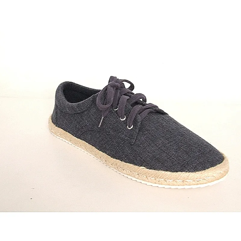 Wholesale Mens's Casual cotton linen lace up Flat Sneakers