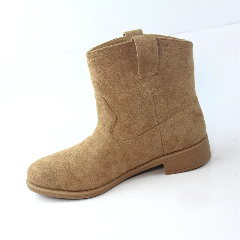 Wholesales Womens Cowboy Cowgirl Short Suede Ankle Boots