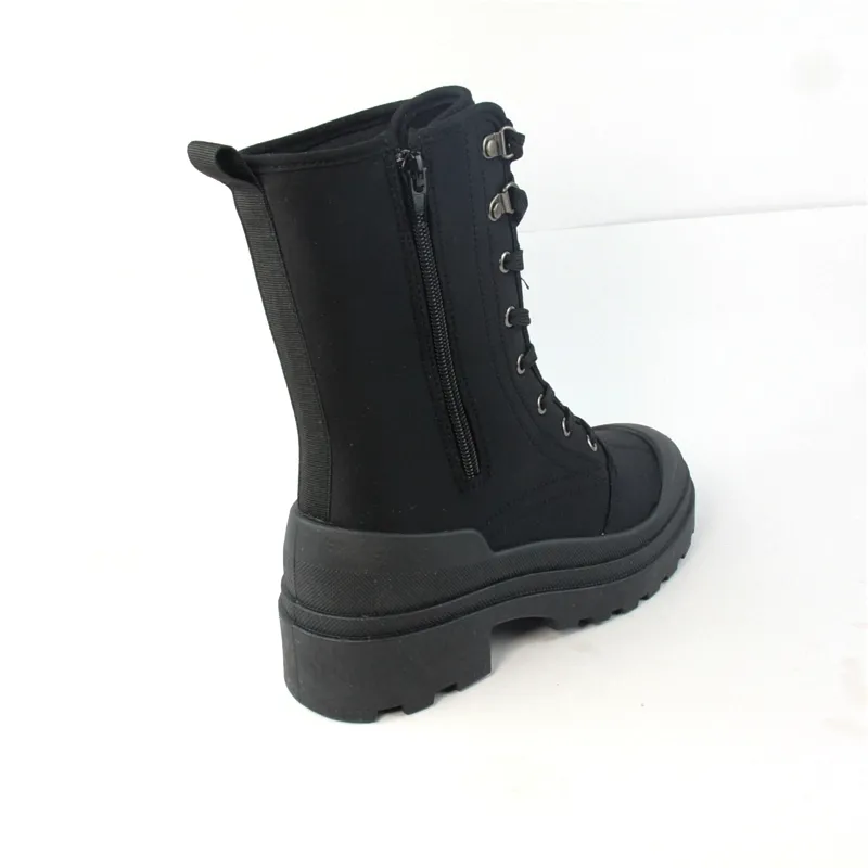 OEM ODM Customize Women's Canvas Zippered Ankle Boots safe work Boots