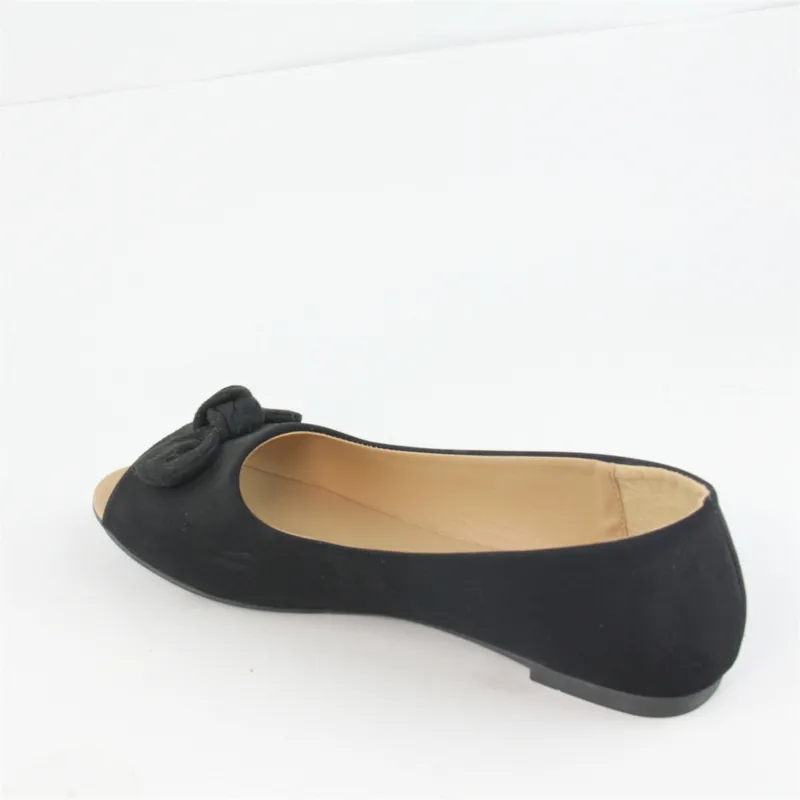 Women's Open toe Flats  Elegant Bow ballet flats Shoes