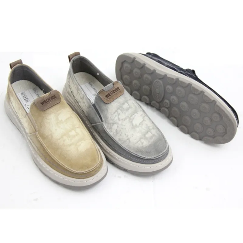 Wholesale Men's Canvas Casual Shoes Slip On Walking Shoes