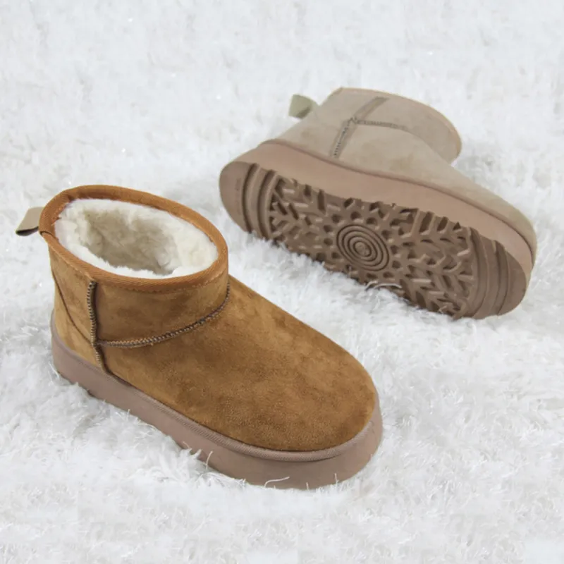 OEM&ODM Women's Mini Winter Snow Boots with Cozy Plush lined