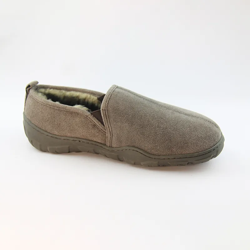 Classic Men's Slip-on Leather House Slippers