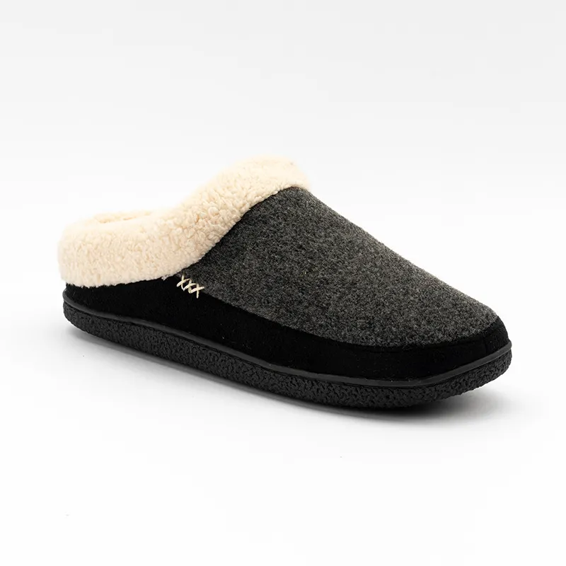 Men's Felt Clog Slippers Comfort House Shoes